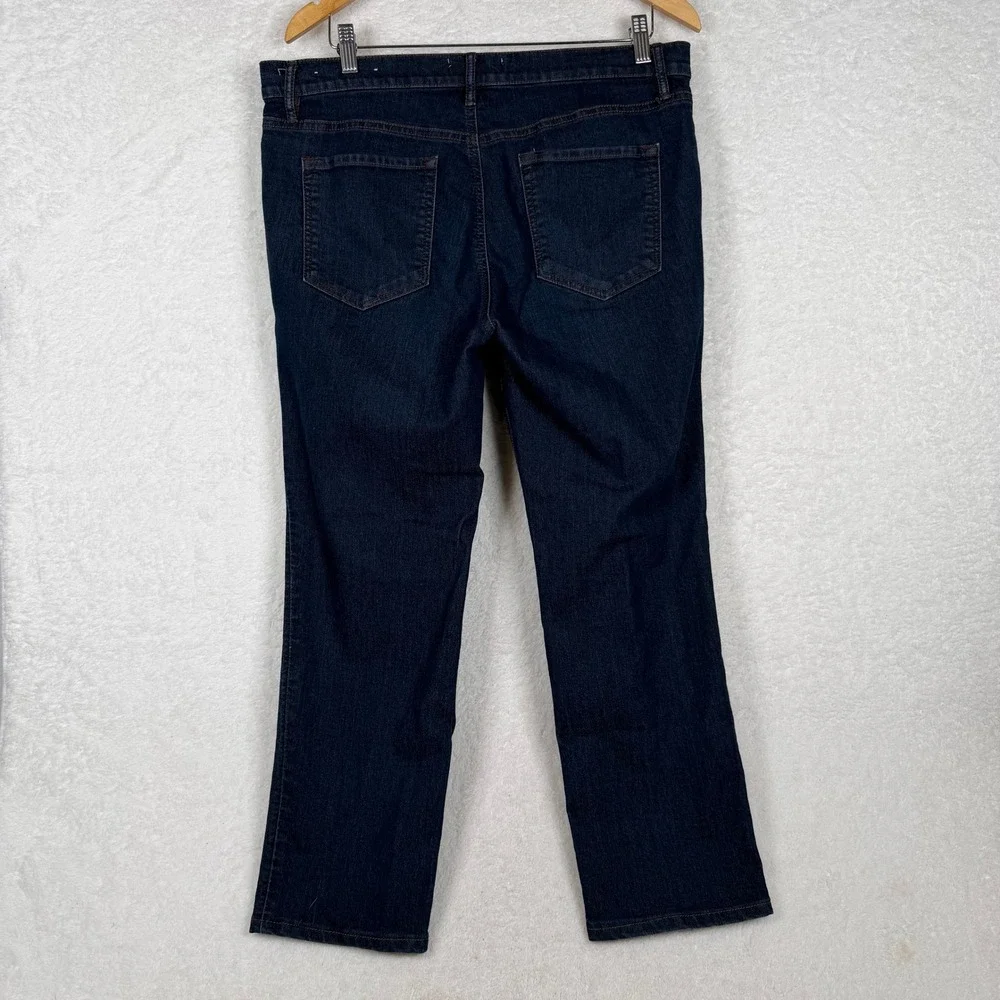 LOFT Jeans Womens 12/31 Dark Wash‎ Modern Straight Stretch Denim